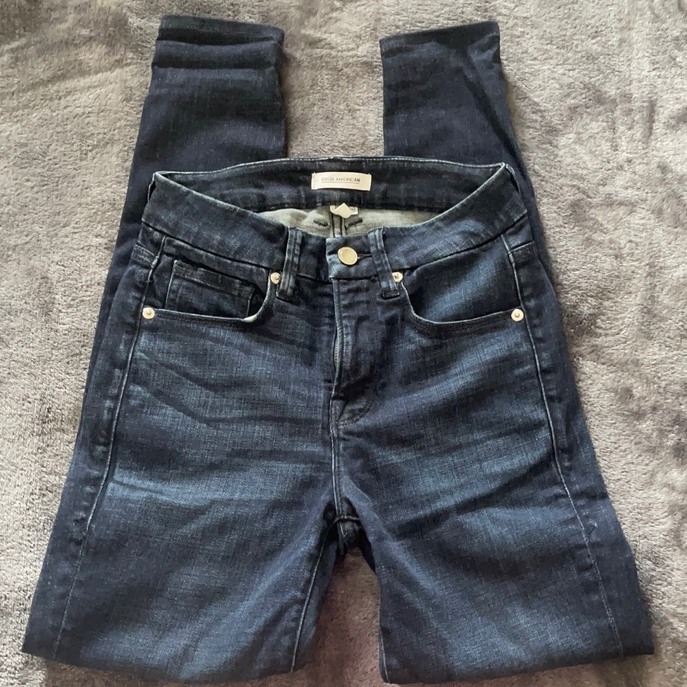 Good American good legs skinny jeans